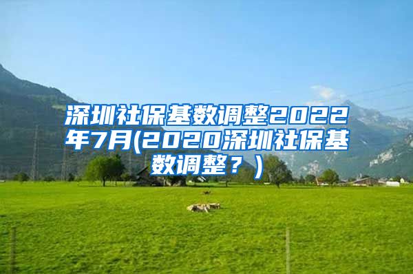 深圳社保基数调整2022年7月(2020深圳社保基数调整？)