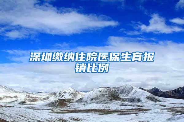 深圳缴纳住院医保生育报销比例