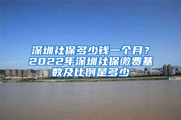 深圳社保多少钱一个月？2022年深圳社保缴费基数及比例是多少