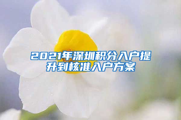 2021年深圳积分入户提升到核准入户方案