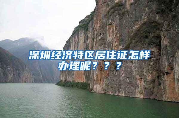 深圳经济特区居住证怎样办理呢？？？