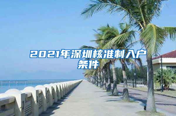 2021年深圳核准制入户条件