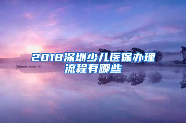 2018深圳少儿医保办理流程有哪些