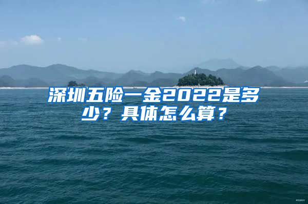 深圳五险一金2022是多少？具体怎么算？