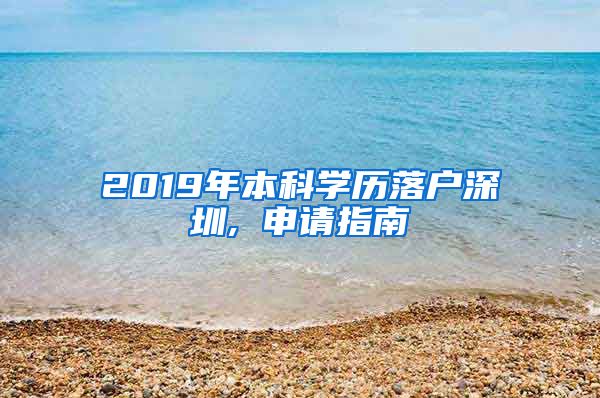 2019年本科学历落户深圳, 申请指南