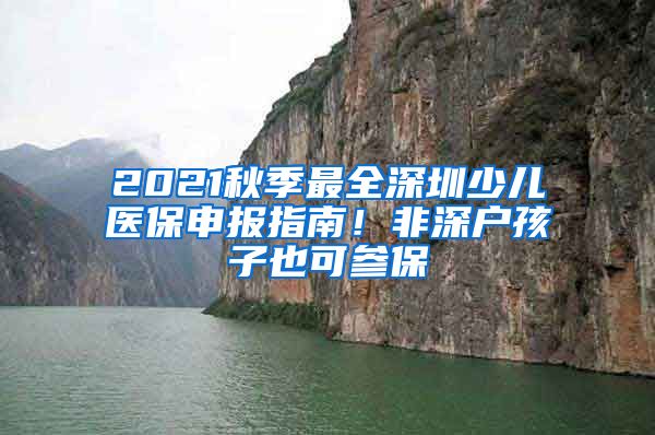 2021秋季最全深圳少儿医保申报指南！非深户孩子也可参保