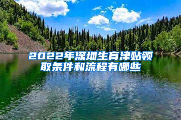 2022年深圳生育津贴领取条件和流程有哪些