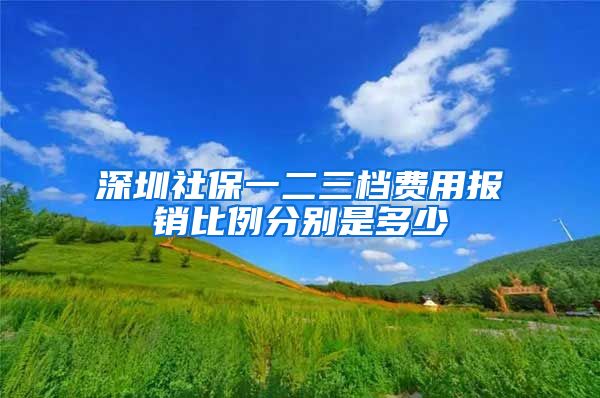 深圳社保一二三档费用报销比例分别是多少