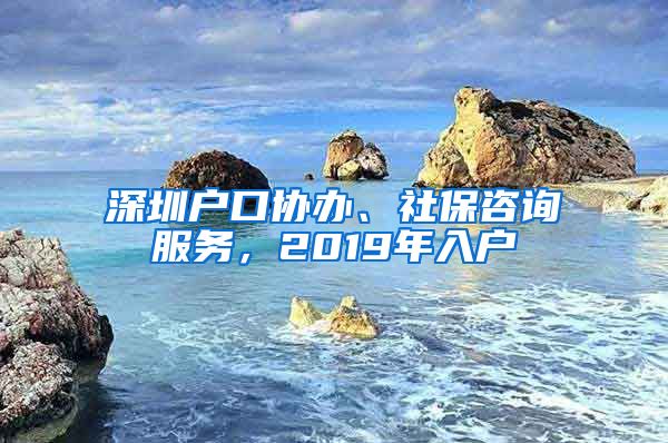 深圳户口协办、社保咨询服务，2019年入户