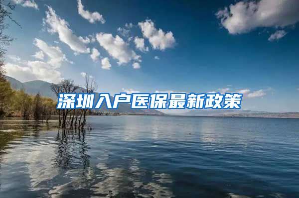 深圳入户医保最新政策