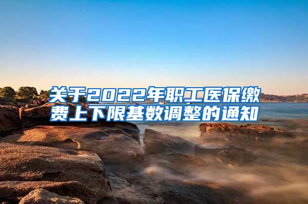 关于2022年职工医保缴费上下限基数调整的通知