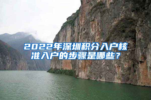 2022年深圳积分入户核准入户的步骤是哪些？