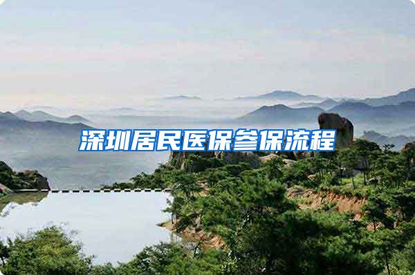 深圳居民医保参保流程