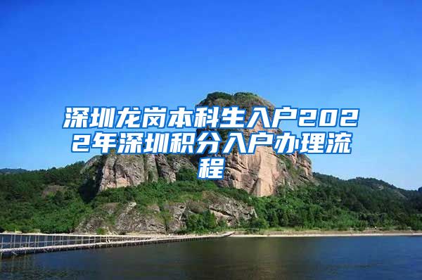 深圳龙岗本科生入户2022年深圳积分入户办理流程