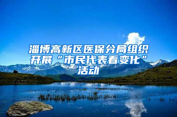 淄博高新区医保分局组织开展“市民代表看变化”活动