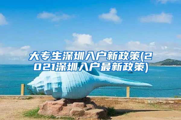 大专生深圳入户新政策(2021深圳入户最新政策)