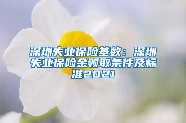 深圳失业保险基数：深圳失业保险金领取条件及标准2021