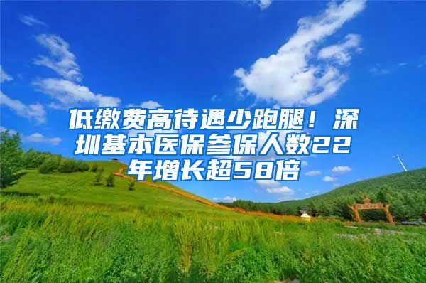 低缴费高待遇少跑腿！深圳基本医保参保人数22年增长超58倍