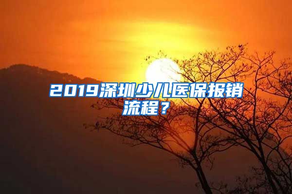 2019深圳少儿医保报销流程？