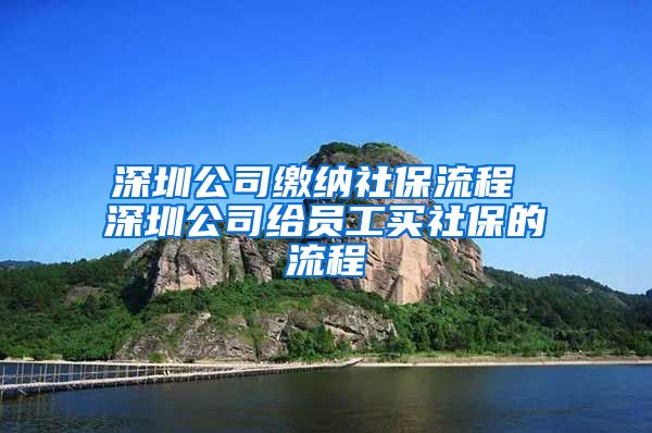 深圳公司缴纳社保流程 深圳公司给员工买社保的流程