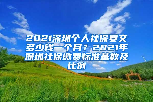 2021深圳个人社保要交多少钱一个月？2021年深圳社保缴费标准基数及比例