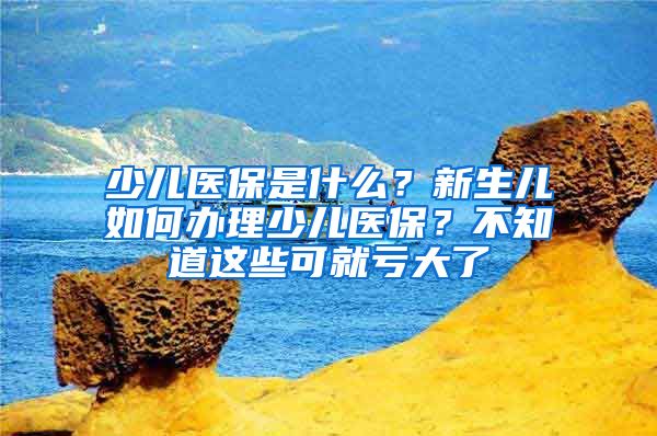 少儿医保是什么？新生儿如何办理少儿医保？不知道这些可就亏大了