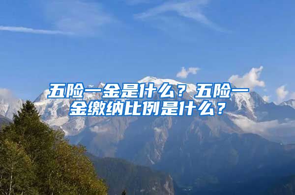 五险一金是什么？五险一金缴纳比例是什么？