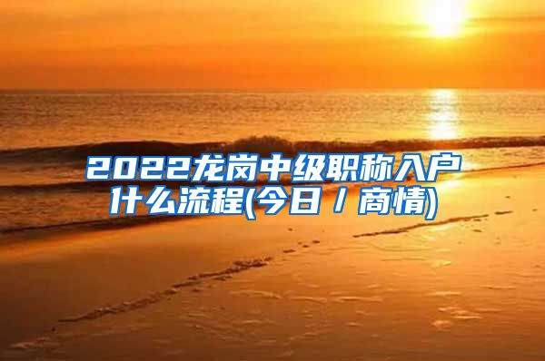 2022龙岗中级职称入户什么流程(今日／商情)