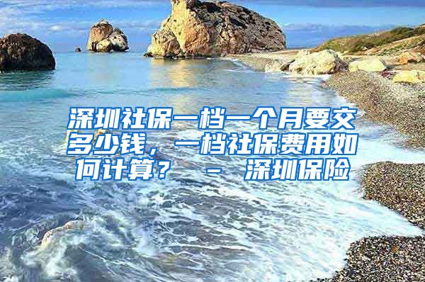 深圳社保一档一个月要交多少钱，一档社保费用如何计算？ – 深圳保险