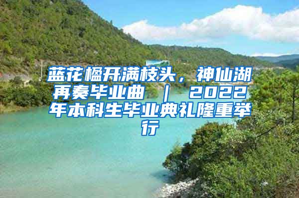 蓝花楹开满枝头，神仙湖再奏毕业曲 ｜ 2022年本科生毕业典礼隆重举行