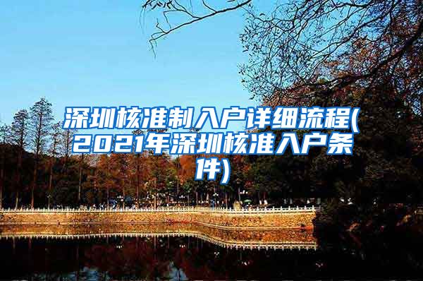 深圳核准制入户详细流程(2021年深圳核准入户条件)