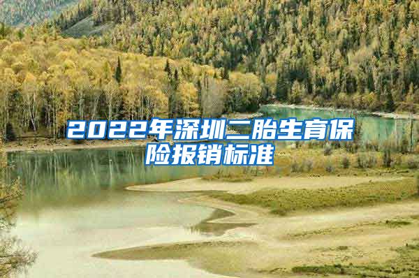 2022年深圳二胎生育保险报销标准