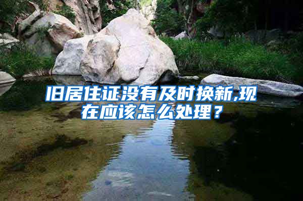 旧居住证没有及时换新,现在应该怎么处理？