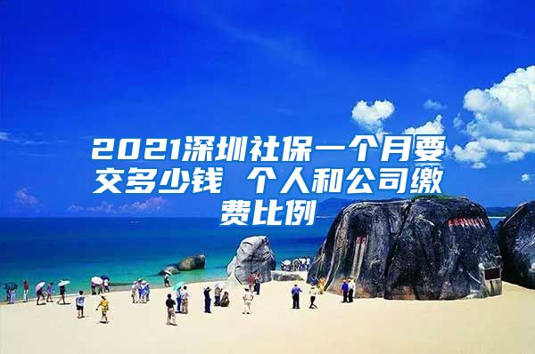 2021深圳社保一个月要交多少钱 个人和公司缴费比例