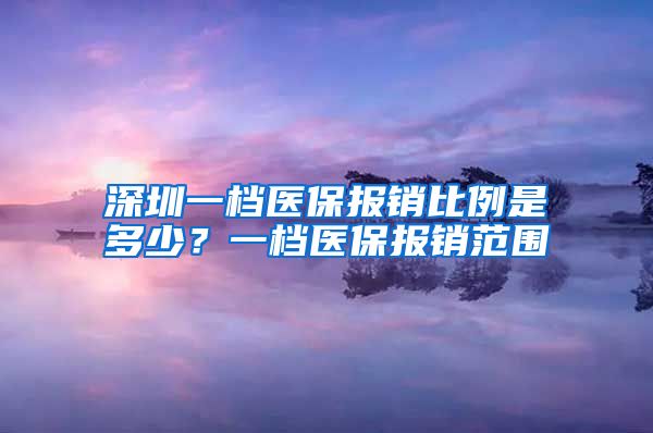 深圳一档医保报销比例是多少？一档医保报销范围