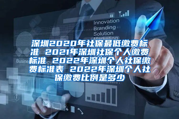 深圳2020年社保最低缴费标准 2021年深圳社保个人缴费标准 2022年深圳个人社保缴费标准表 2022年深圳个人社保缴费比例是多少