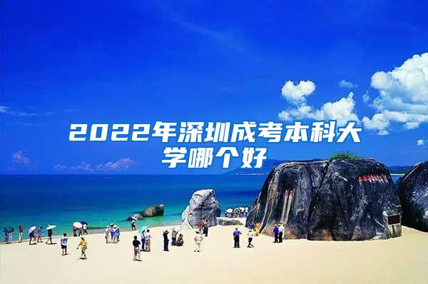 2022年深圳成考本科大学哪个好