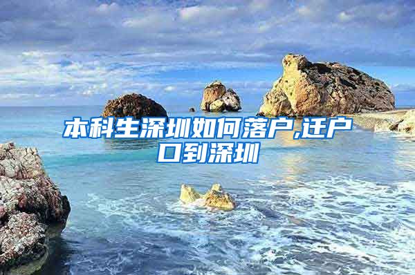 本科生深圳如何落户,迁户口到深圳