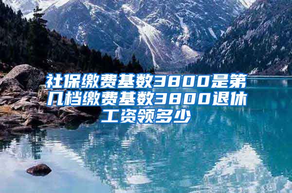 社保缴费基数3800是第几档缴费基数3800退休工资领多少