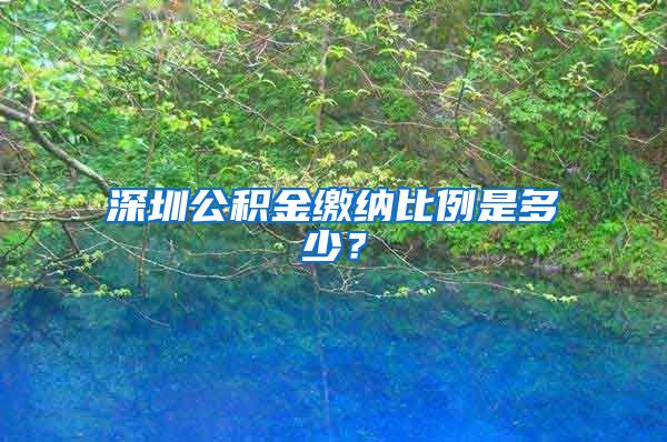 深圳公积金缴纳比例是多少？