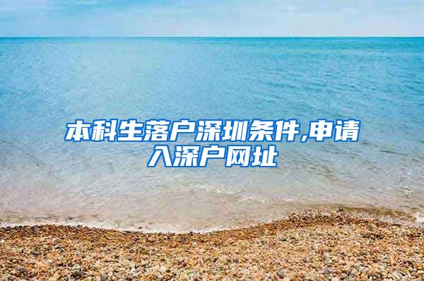 本科生落户深圳条件,申请入深户网址