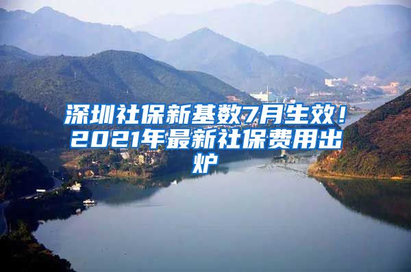 深圳社保新基数7月生效！2021年最新社保费用出炉