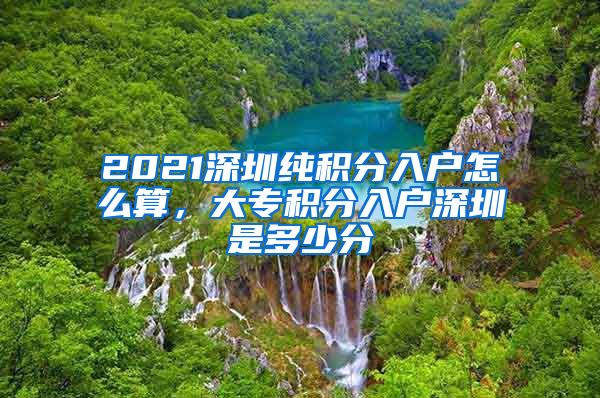 2021深圳纯积分入户怎么算，大专积分入户深圳是多少分