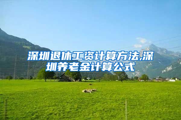 深圳退休工资计算方法,深圳养老金计算公式