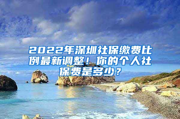 2022年深圳社保缴费比例最新调整！你的个人社保费是多少？