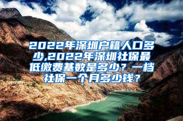 2022年深圳户籍人口多少,2022年深圳社保最低缴费基数是多少？一档社保一个月多少钱？