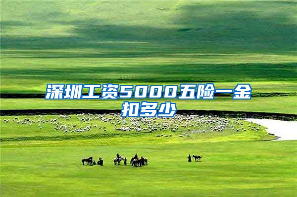 深圳工资5000五险一金扣多少