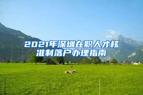 2021年深圳在职人才核准制落户办理指南