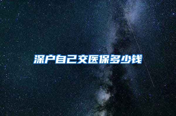 深户自己交医保多少钱