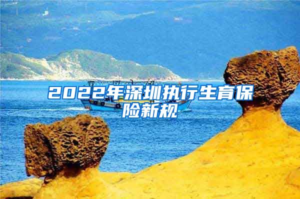 2022年深圳执行生育保险新规